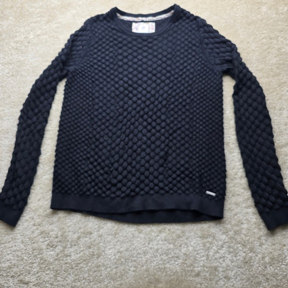Element Black Textured Knit long sleeve very thin material Textured Bubble Knit - Picture 2 of 8